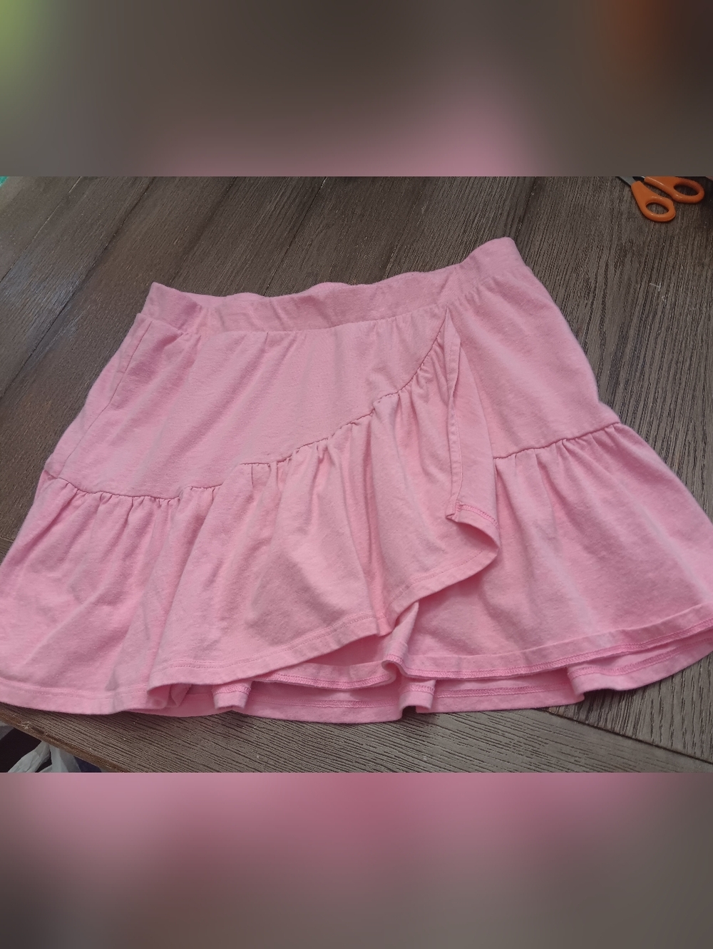 Girls Size XL, Wonder Nation Pink Layered Ruffle Skater Skort